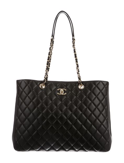 chanel timeless tote real real